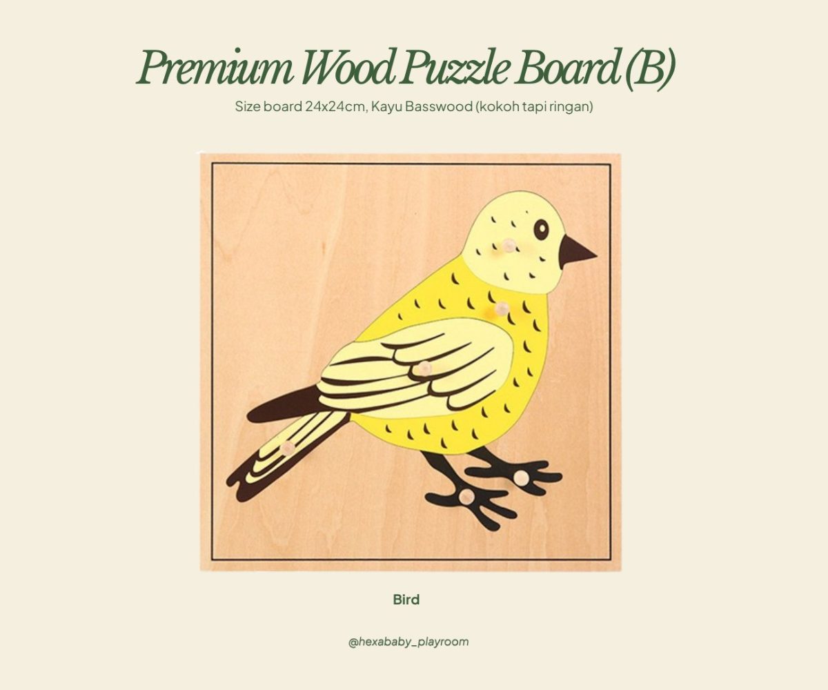 Wood Puzzle Board – Bird