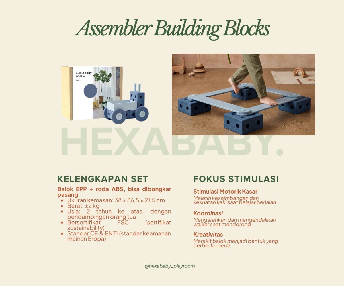 Assembler Building Blocks – Full Set (Walker + 2 pcs Board)