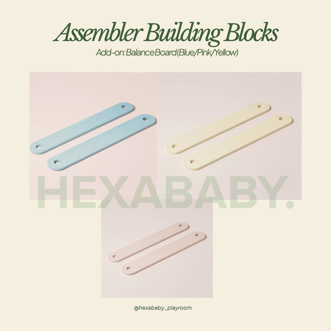 Assembler Building Blocks – Balance Board Pink 2 pcs
