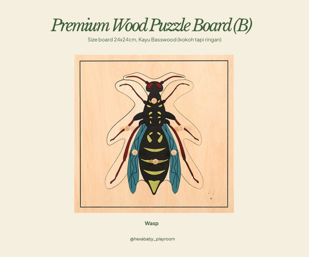 Wood Puzzle Board – Wasp