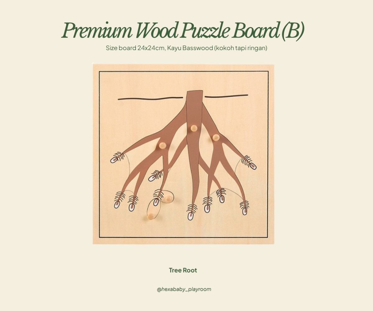 Wood Puzzle Board – Tree Root